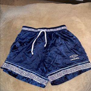 Navy Blue Umbro soccer shorts